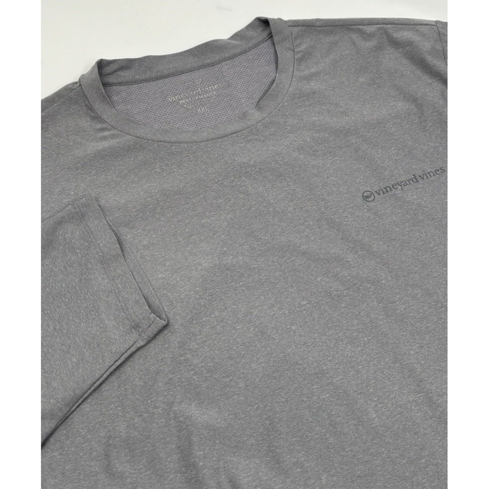 Vineyard Vines Men's XXL Performance Polyester Gray Long Sleeve Shirt